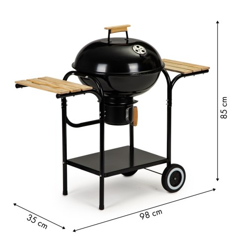 Grill Ogrodowy Węglowy MultiGarden – Pokrywa, Półki i Popielnik