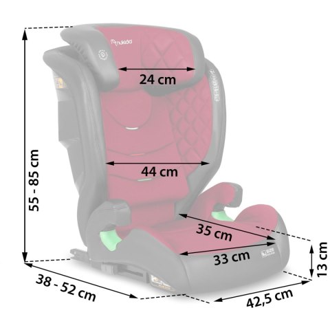 Fotelik samochodowy Nukido Louis i-Size 15-36 kg