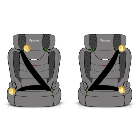 Fotelik samochodowy Nukido Louis i-Size 15-36 kg ISOFIX