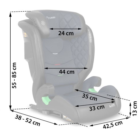 Fotelik samochodowy Nukido Louis i-Size 15-36 kg ISOFIX