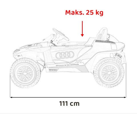 Pojazd Audi RSQ E-TRON Szary