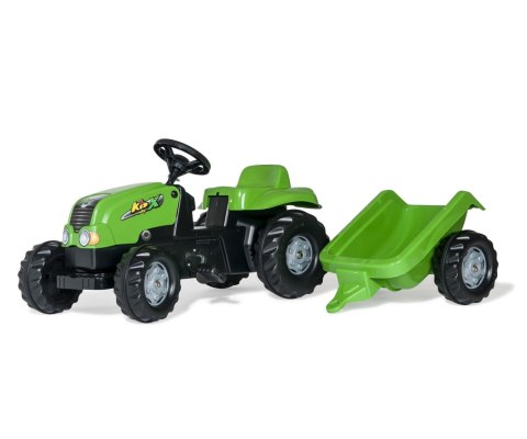 Rolly Toys 012169 Traktor Rolly Kid z przyczepą Zielony