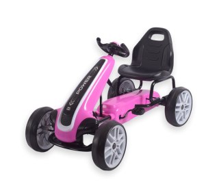 Gokart na pedały Power Pink Milly Mally