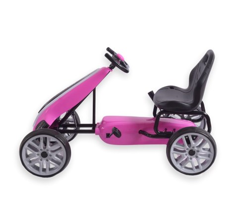 Gokart na pedały Power Pink Milly Mally