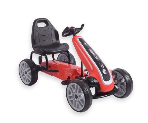 Gokart na pedały Power Red Milly Mally