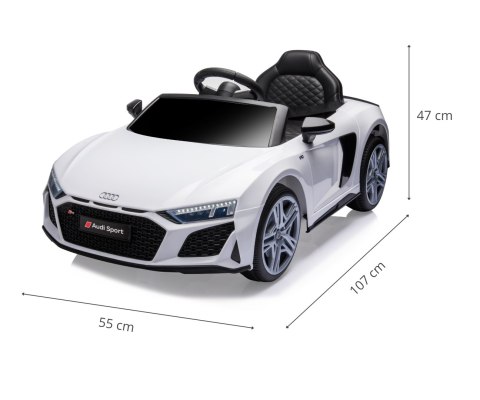 Milly Mally Pojazd na akumulator Audi R8 Spyder White