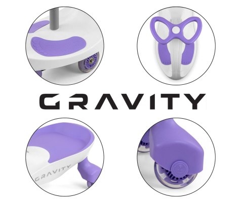 Jeździk Grawitacyjny Gravity White Purple Milly Mally