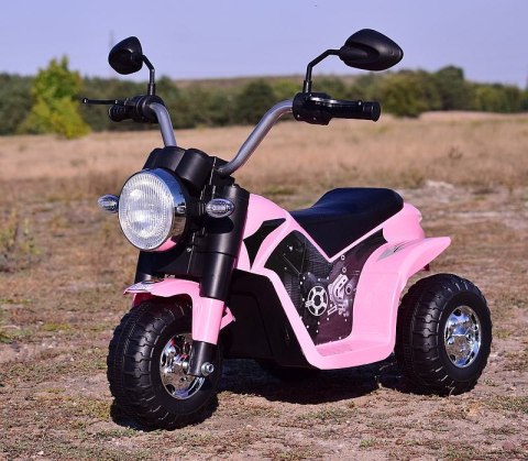 Motor Elektryczny CHOPPER JC916 6V Miękkie Siedzenie, Melodie, LED Róż