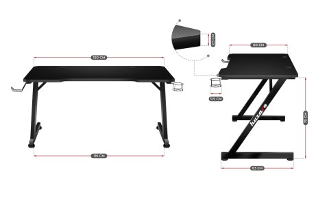Biurko gamingowe HZ-Hero 2.5
