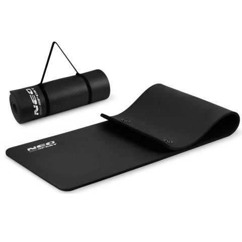 Gruba Mata do Ćwiczeń i Jogi Neo-Sport 183 x 60 x 1,5 cm – Czarna