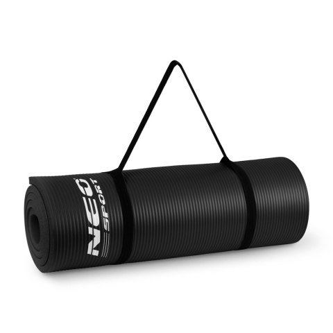 Gruba Mata do Ćwiczeń i Jogi Neo-Sport 183 x 60 x 1,5 cm – Czarna