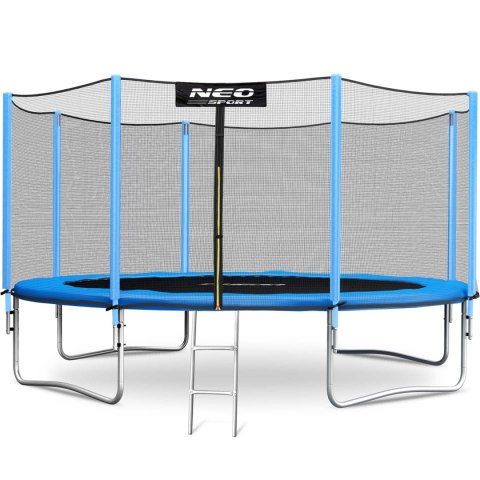 Trampolina ogrodowa 14ft/435cm z siatką zewnętrzną i drabinką Neo-Sport