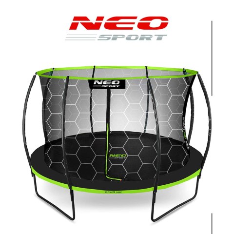 Trampolina ogrodowa profilowana 12ft/374cm z siatką wewnętrzną Neo-Sport