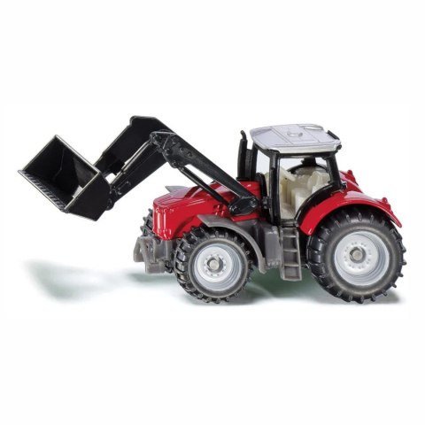 Siku Traktor Massey Ferguson z przednią ładowarką - metalowy model