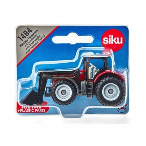 Siku Traktor Massey Ferguson z przednią ładowarką - metalowy model