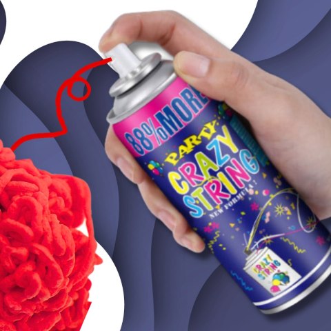 Serpentyna W Sprayu Czerwona – 250 ml Na Urodziny I Imprezę