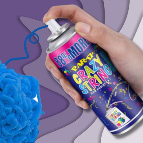 Serpentyna W Sprayu Niebieska – 250 ml Na Urodziny I Imprezę