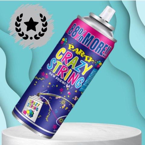 Serpentyna W Sprayu Pomarańczowa – 250 ml Na Urodziny I Imprezę