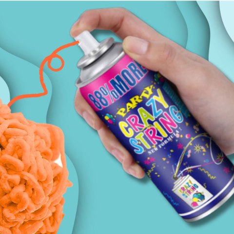 Serpentyna W Sprayu Pomarańczowa – 250 ml Na Urodziny I Imprezę