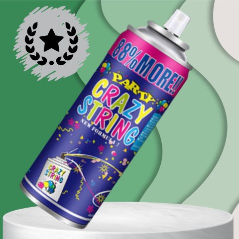 Serpentyna W Sprayu Różowa – 250 ml Na Urodziny I Imprezę