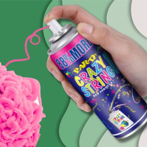 Serpentyna W Sprayu Różowa – 250 ml Na Urodziny I Imprezę