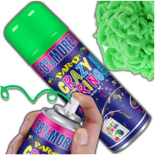 Serpentyna W Sprayu Neon Zielony – 250 ml Na Urodziny I Imprezę