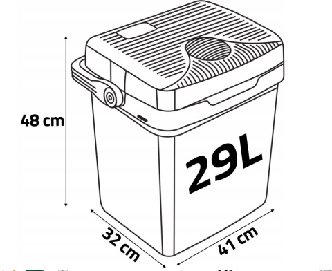 Lodówka turystyczna Berdsen Icemax 29 litry tryb ECO - czarna