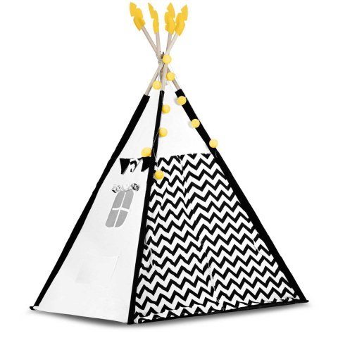 Tipi Namiot dla Dzieci z girlandą i światełkami Nukido - 160 cm