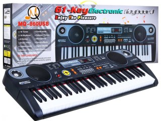 Keyboard z funkcjami dla dzieci 5+ Zestaw muzyczny Tryb lekcji Mikrofon - model nr 860