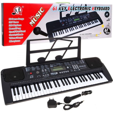 Keyboard z mikrofonem dla dzieci 5+ Taktomierz Radio USB MP3 model nr 6152