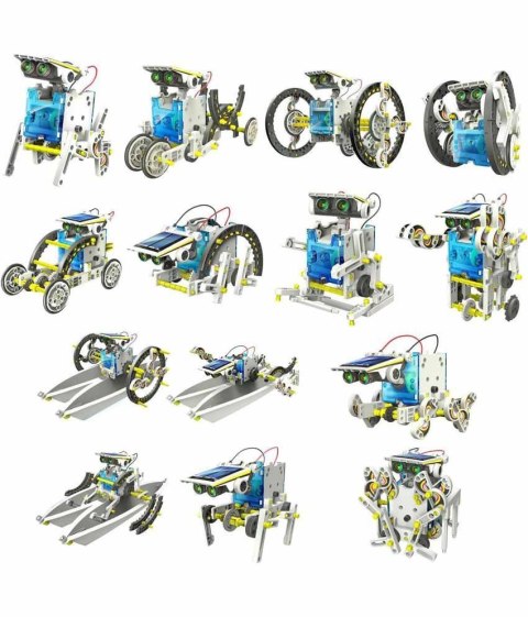 Robot Solarny 14w1 – Edukacyjny Zestaw Do Samodzielnego Montażu