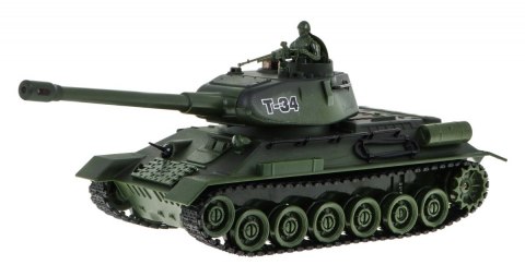 Zdalnie sterowane 2 czołgi T-34 vs Tiger dla dzieci 3+ Strzelające modele