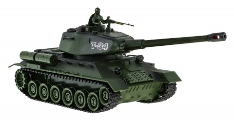 Zdalnie sterowane 2 czołgi T-34 vs Tiger dla dzieci 3+ Strzelające modele