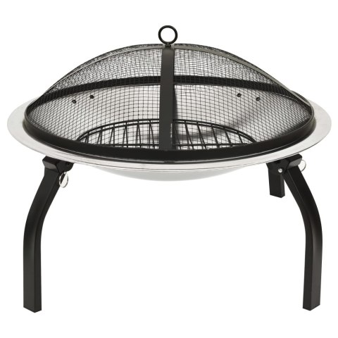 Palenisko i Grill 2-w-1 z Pogrzebaczem – 56 x 56 x 49 cm, Stal