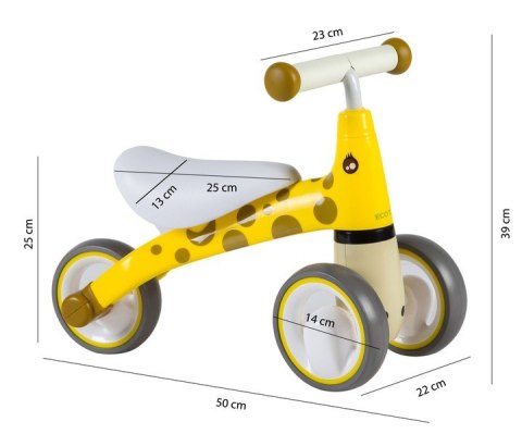 Rowerek Biegowy Żyrafa ECOTOYS - Bezpieczna Konstrukcja, Koła EVA