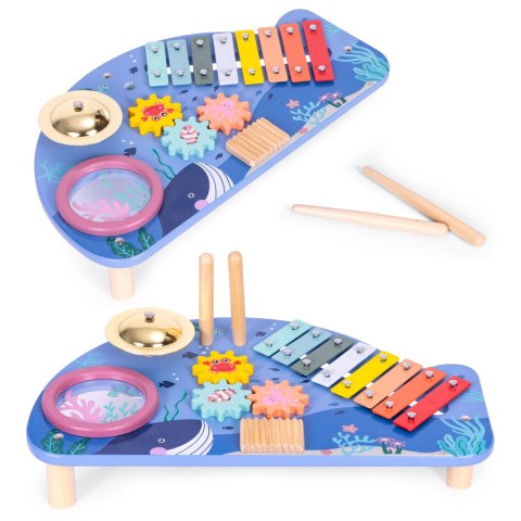 Drewniany Stolik z Instrumentami dla Dzieci - ECOTOYS