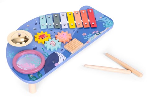 Drewniany Stolik z Instrumentami dla Dzieci - ECOTOYS