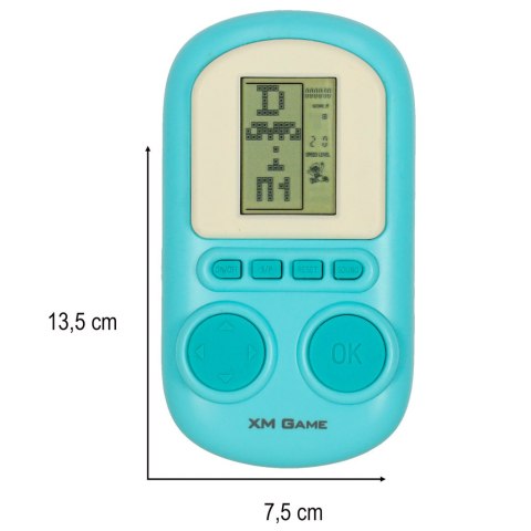 Gra elektroniczna zręcznościowa konsola przenośna niebieska