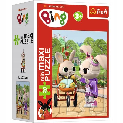 Puzzle 20 miniMAXI Bing 20 elementów przyjaciele binga 3+ Trefl 21131