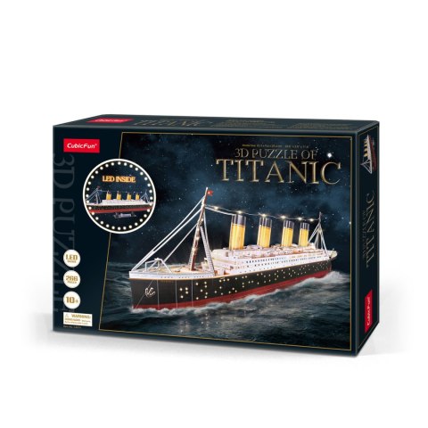 Model Statku Titanic 3D z Podświetleniem LED