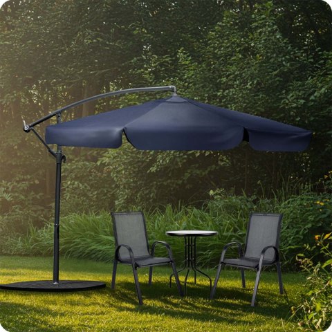 Parasol Ogrodowy z pokrowcem Plonos 350 cm 6 segmentowy Regulowany