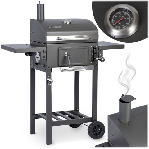 Duży Grill węglowy BBQChef Berdsen BD-892 - Żeliwny Ruszt, Termometr