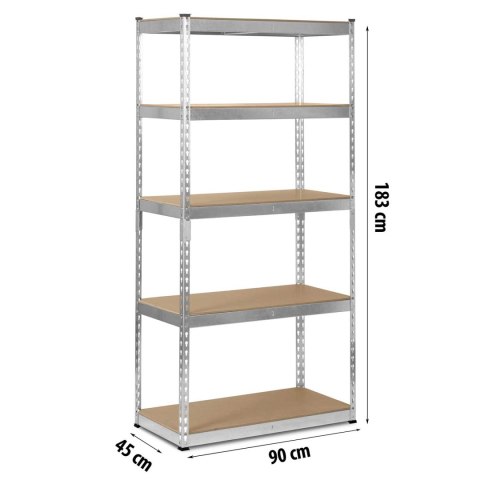 Regał Metalowy Magazynowy Humberg HR-700 183 x 90 x 45 cm