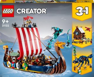 LEGO Creator Statek wikingów i wąż z Midgardu 31132