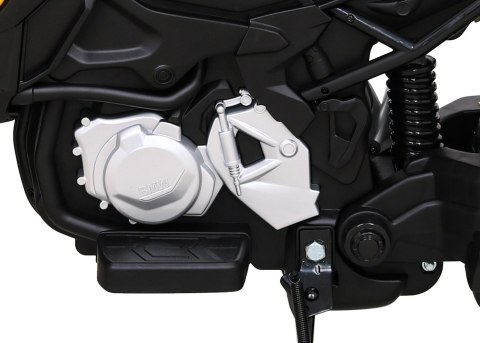 Motor BMW F850 GS na akumulator dla dzieci Żółty + Kółka pomocnicze + Audio LED + Wolny Start + EVA