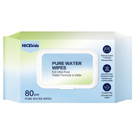 Chusteczki Nawilżane NICEkids Pure Water 99,9% Wody Zestaw 480 szt