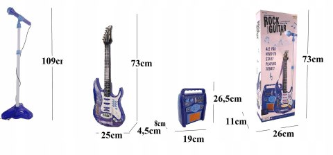 Gitara Elektryczna ze Wzmacniaczem i Mikrofonem