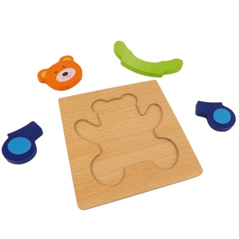 Puzzle drewniane edukacyjne klocki dla dzieci 15-15M