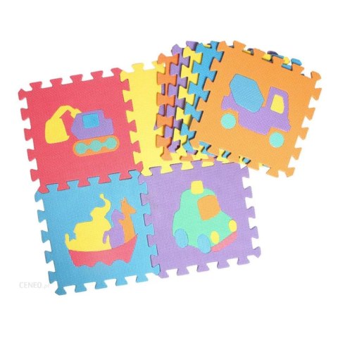 PUZZLE PIANKOWE MATA EVA 10 SZT POJAZDY