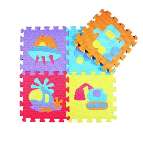 PUZZLE PIANKOWE MATA EVA 10 SZT POJAZDY